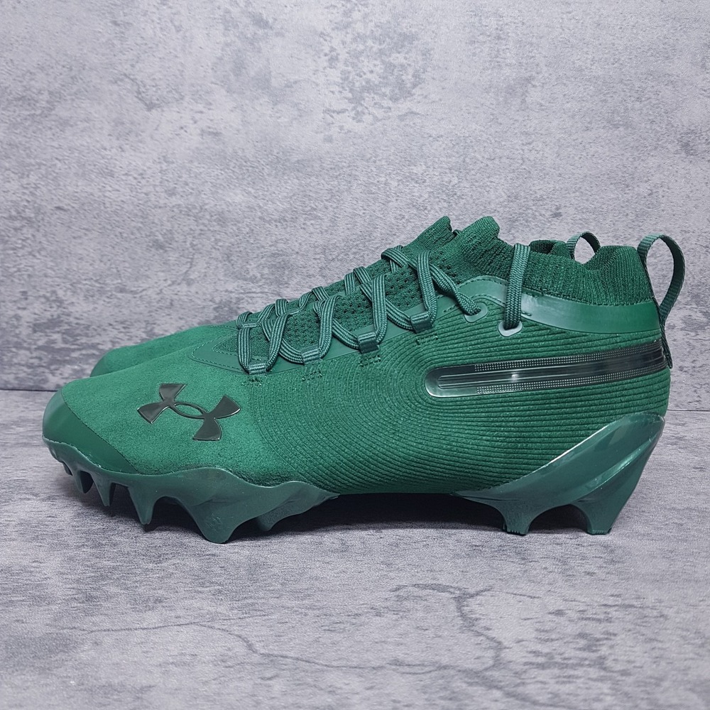 UNDER ARMOUR Spotlight Suede Pro MC Football Cleats Mens 11 Forest Green